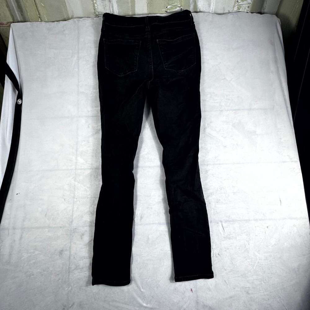 Old Navy Rockstar Super Skinny High Rise Jeans Womens 6 Black Denim Distressed
